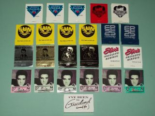 Set Of 24 Elvis Presley Matchbooks - New/unstruck - 14 Different Varieties