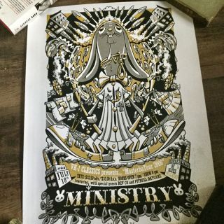 Ministry “masterbatour 2006” Poster Art By Steven Cerio Numbered & Signed
