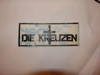 Die Kreuzen Clear Vinyl Sticker,  7.  5 " X3 " Milwaukee Hardcore Legends