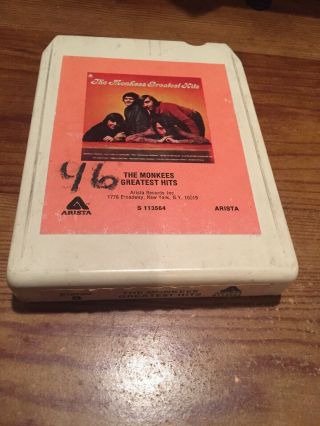 The Monkees/ Greatest Hits 1972 Arista Records 8 Track Tape