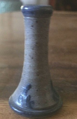 Miniature Rowe Pottery Candlestick 1 3/4 " Dated 1993