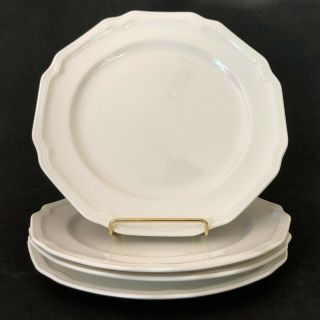 4 Mikasa Ultima,  Hk 400 Antique White Rim Salad Plates 8 1/2 " Formal Casual