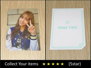 Twice 2nd Mini Album Page Two Cheer Up Blue Momo B Official Photo Card