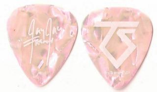 Twisted Sister White/dark Pink Pearl Tour Guitar Pick