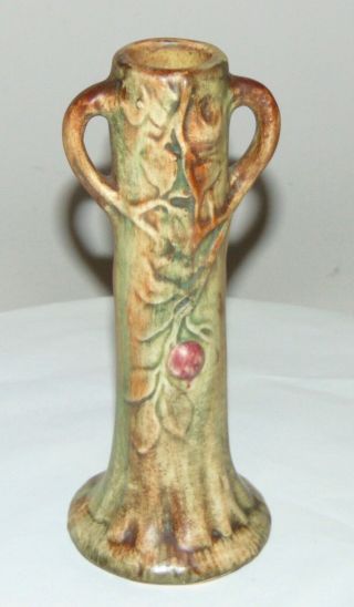 Antique Vase Weller Pottery Woodcraft Apple Tree Arts & Crafts Era