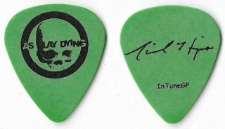 As I Lay Dying Black/green Tour Guitar Pick