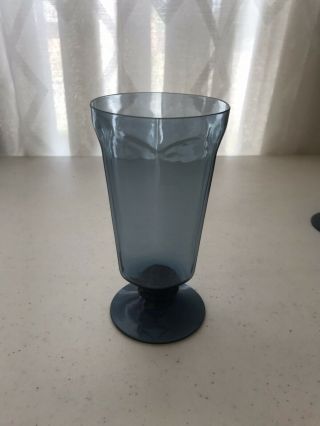 Crystal Glassware Lenox Antique Blue Iced Tea Goblets Set Of 3