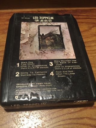 Led Zeppelin/ Black Dog 8 Track Tape 2