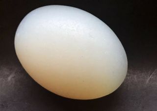 Estate Antique or Vintage Blue Opaline Glass Large Nesting Egg Possibly French 3