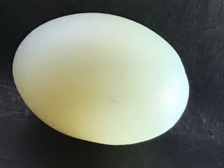 Estate Antique or Vintage Blue Opaline Glass Large Nesting Egg Possibly French 5