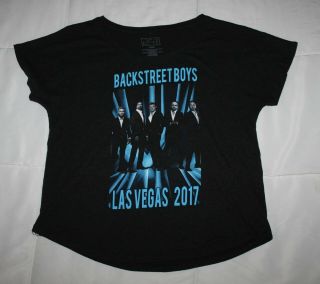Backstreet Boys Las Vegas 2017 Concert T - Shirt Size Large (ladies)