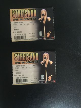 Streisand European Tour Programme 2007 & Tickets 5
