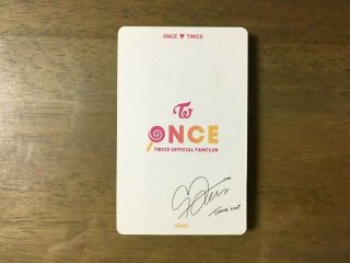 TWICE 1st ONCE Official Photo Card Fanclub Goods - SANA Limited Edition 2