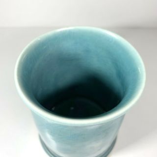 Edgecomb Potters Teal Blue Tankard Mug Lighthouse Pine Trees Pottery 5