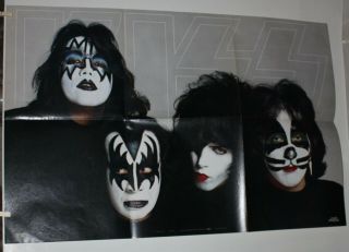 Kiss Vintage Album Poster 22 " X 33 " Near Paul Stanley Gene Simmon