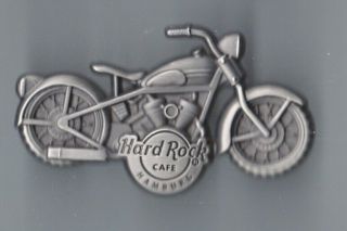 Hard Rock Cafe Pin: Hamburg 3d Motorcycle Le200