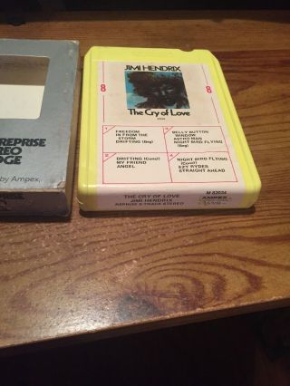 Jimi Hendrix/ The Cry Of Love With Sleeve 8 Track Tape 3