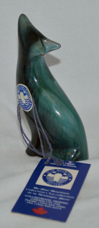 Vintage Blue Mountain Pottery Howling Wolf - Tag / Sticker / Price Tag 2