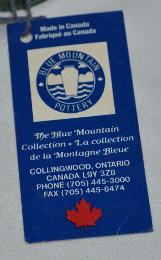 Vintage Blue Mountain Pottery Howling Wolf - Tag / Sticker / Price Tag 6