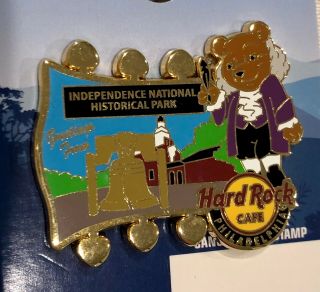 Hard Rock Cafe Philadelphia Npb National Park Bear Series Pin Ben Franklin 2015