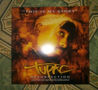 2pac Tupac Resurrection 12x12 Promo Poster