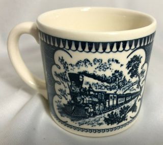 Vintage Royal China Currier And Ives Express Train Coffee Mug