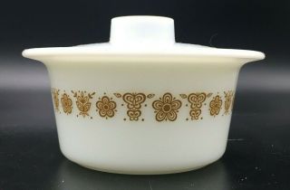 Corelle Corning Ware Pyrex Butterfly Gold Butter Tub Dish Bowl With Lid