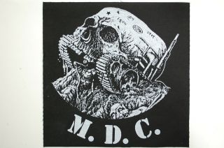 M.  D.  C.  Back Patch (bp40) Punk Rock Fang Dead Kennedys Subhumans Minor Threat