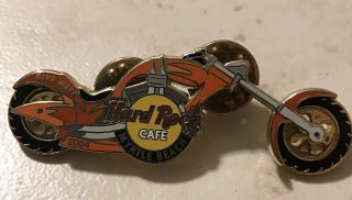 Hard Rock Cafe Pin: Motorcycle with moving Wheels - Myrtle Beach Niagara Falls NY 2