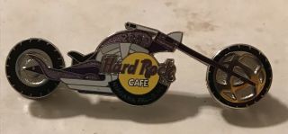 Hard Rock Cafe Pin: Motorcycle with moving Wheels - Myrtle Beach Niagara Falls NY 3