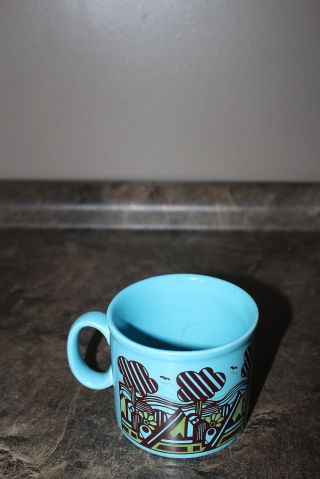 Royal Alma Staffordshire Potteries England Coffee Mug / Cup Blue Color