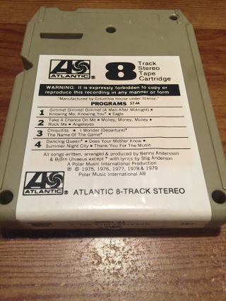 ABBA/ Greatest Hits Vol.  2 1979 Polar Records 8 Track Tape 3