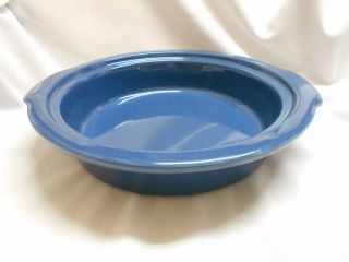 Vintage Peterboro Basket Co.  Blue Stoneware Bowl Large Baking Dish / Pan