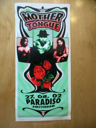 Mother Tongue Concert Poster 2002 Signed By Mark Arminski Paradiso Amsterdam