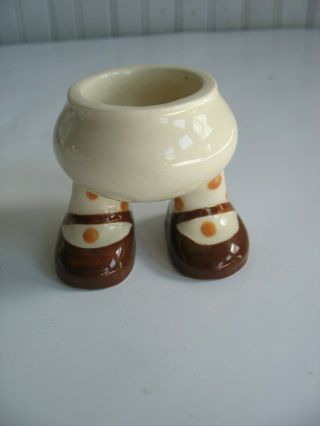 Carlton Ware Made In England Walking Ware Egg Cup Feet Shoes Socks Ceramic