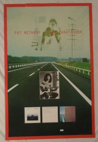 Pat Metheny 1979 Promo Poster Chautauqua Very Worn
