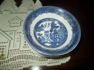 Blue Willow China Set Of 7 Dessert Bowls Ex.  Cond.  Meme 
