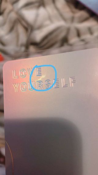 BTS LY answer version L J - hope Official photo card (freebies) 3