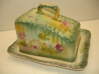 Antique Covered Cheese Dish.  Franz Anton.  Bonn Germany