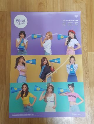 K - Pop Twice 5th Mini Album [what Is Love?] B Ver.  Official Poster - -