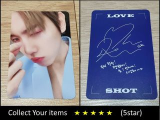 Exo 5th Repackage Album Love Shot Shot Blue Baekhyun Official Photo Card