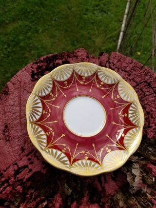 Royal Albert Teacup and saucer Royal Albert magnificent red and gold 4