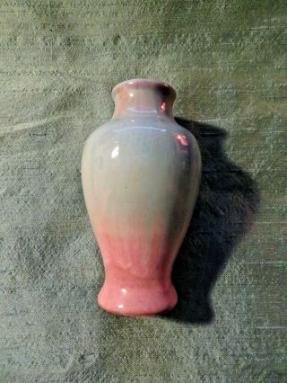 Vintage Shearwater Pottery Miniature Bud Vase Signed 3 1/2 " Tall