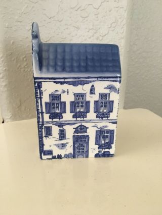 Vintage Delft Canal House Tuit Gevel 1630 Hand Painted Made In Holland
