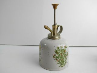 Vintage Takahashi San Francisco Bathroom Kitchen Ceramic Soap Dispenser Flowers