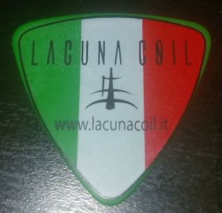 Lacuna Coil Italian Flag Family Portrait Green Guitar Pick