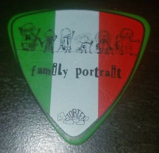 LACUNA COIL Italian Flag Family Portrait green guitar pick 2