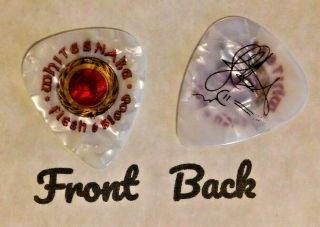 Whitesnake Band Logo Joel Signature Guitar Pick - Q