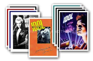 Billy Idol - 10 Promotional Posters - Collectable Postcard Set 2