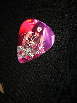 Kiss Tour Guitar Pick Live Icon Paul Stanley Rock Band 9/11/12 Allegan Michigan